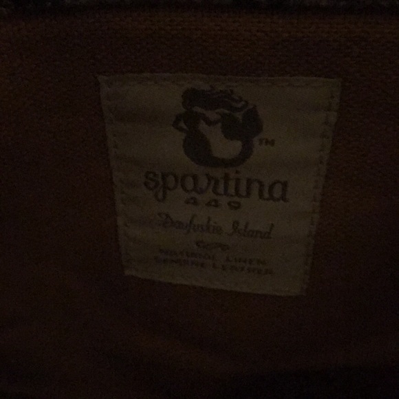 SPARTINA DAUFUSKIE ISLAND TRAVEL LINEN TOTE BAG - Picture 3 of 3